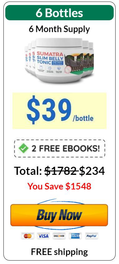 buy Sumatra Slim Belly Tonic six bottle